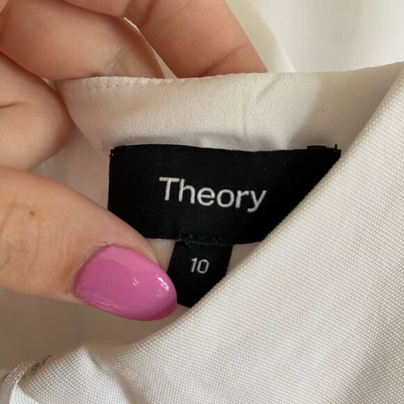 Theory White Midi Dress - Picture 3 of 10